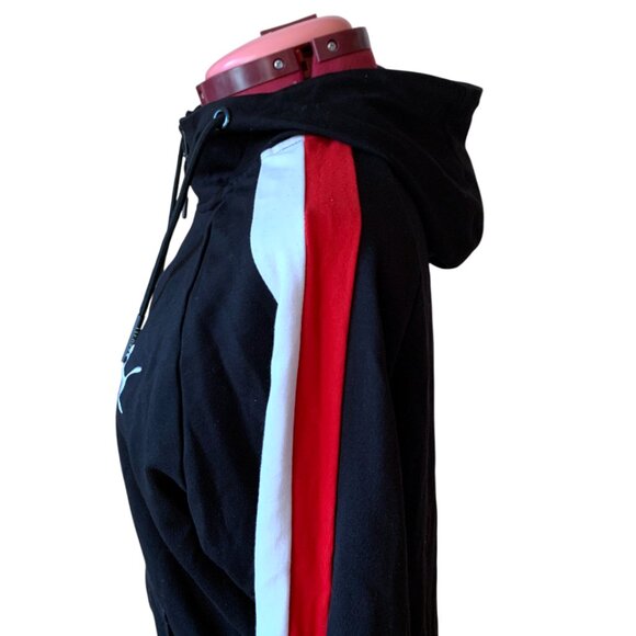 PUMA - Training full-zip track Jacket - Black, White and Red Stripes - Boys XL - Picture 8 of 15